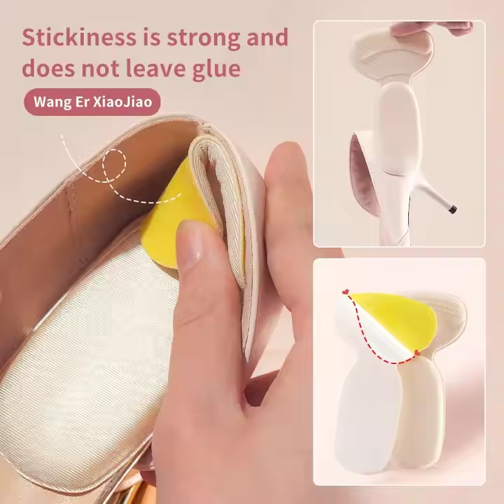 Hydrogel heel patch with velvet backing - adheres securely without irritation
